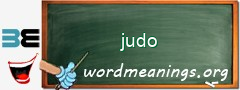 WordMeaning blackboard for judo